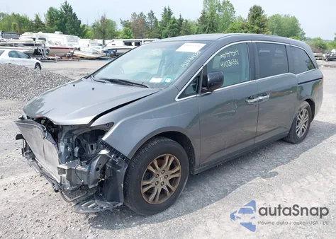 2012 Honda Odyssey Ex-L from USA, damaged, VIN 5FNRL5H64CB051141